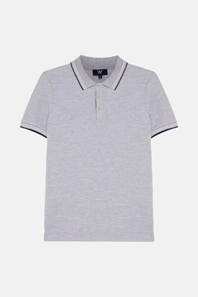 W Collection Ekru Polo Collar T-Shirt
