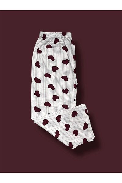 Erdenay Tekstil Battal Size Mother Combed Cotton Pajama Bottom