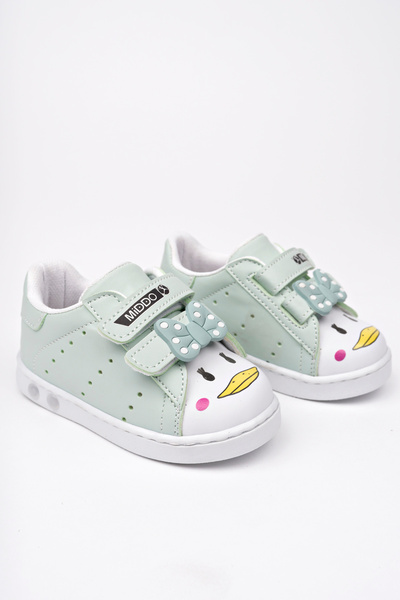 MİDDO KİDS Orthopedic Water Green Lighted Sports Baby Shoes