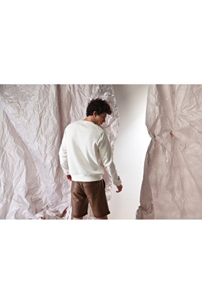 PROLET Ανδρικό φούτερ με βάφλα με λεπτομέρεια από γκαμπαρντίνα