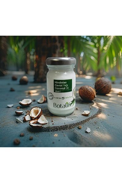 Botalife Coconut Oil 50ml - Glass Jar (No Additives and Undiluted)