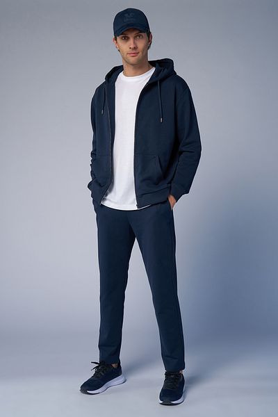 bilcee Ανδρικό αθλητικό παντελόνι Peak Navy Blue Rib 7036