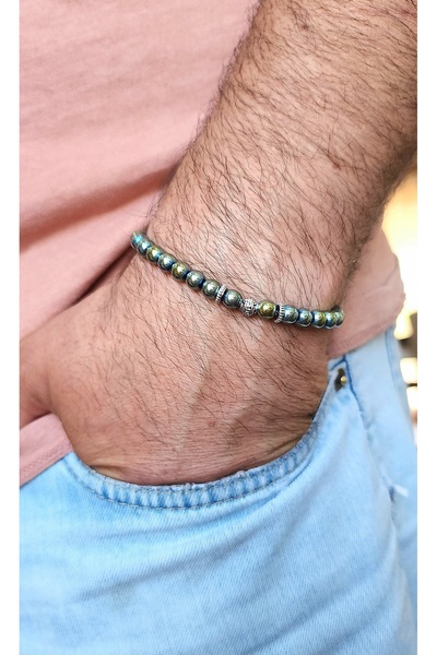 Ayza Green Hematite Bracelet/Natural Stone Bracelet