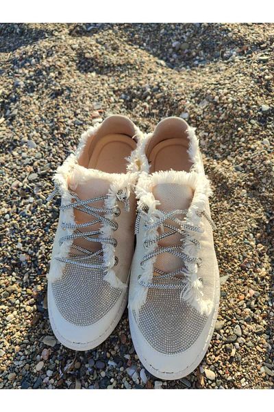 FHM AYDOGDU Alaçati Tasseled Stone Lace Sports Shoes
