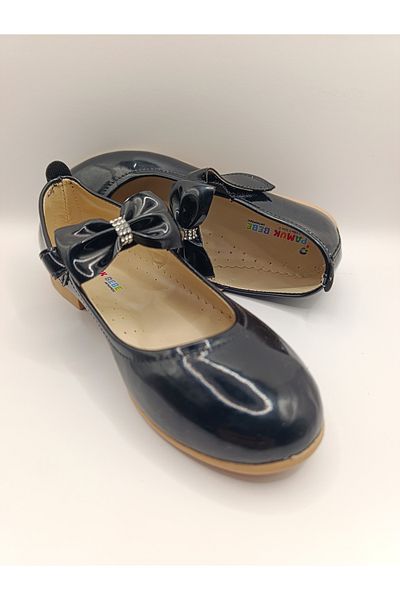 Bukond Girl's Patent Leather Non-Slip Sole Ballerinas