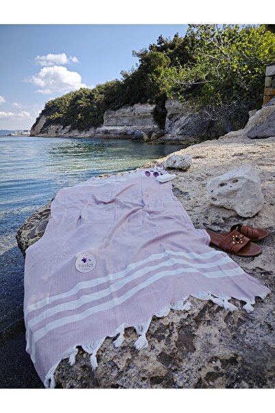 Bambu Loincloth-Shawl Luxury and Lightweight Design High Water Absorbency, Soft Texture Lilac Color