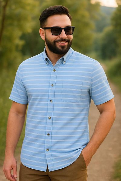 Kevser Fly Clothing Classic Plaid Pocket Daddy Shirt