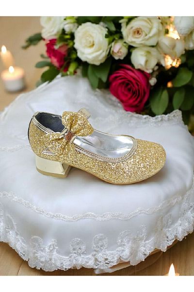 PATİK BEBE Girl's Mini Square Heeled Candy Shoes No Range 24-32