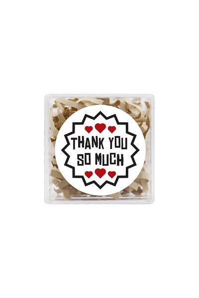 reprodesign Thank You So Much Printed 4 Cm Round Sticker 24 Pieces