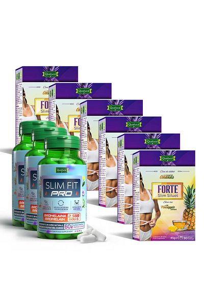 Qualuca Complex De Slabit – Slim Fit Pro (180 CAPS.) Slim Siluet Forte (6 CUTII) | 90 Zile