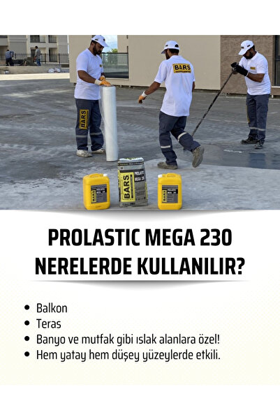 BARS Çimento Akrilik Esaslı Süper Esnek Su Yalıtım Ürünü 30 Kg.