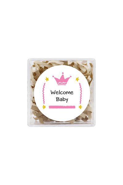 reprodesign Welcome Baby Themed 4 cm Sticker - 24 Pieces Model-3