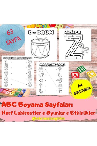 Beyaz Gelincik Home English Activity Book, Learning English by Having Fun, Co...