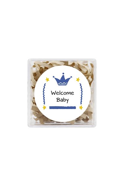 reprodesign 4 cm'Welcome Baby' Themed - 24 Sticker Models