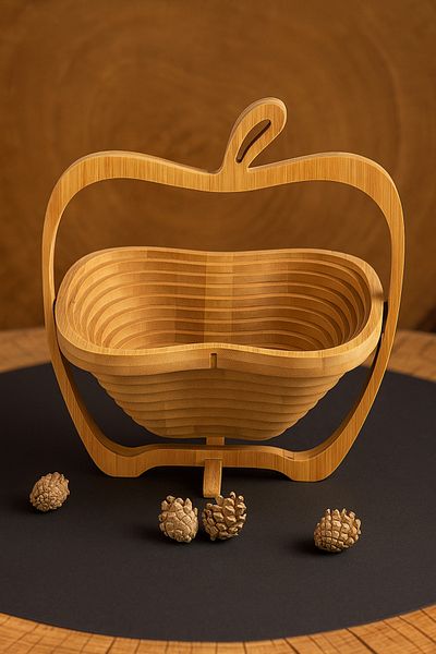 SepetçiBaba Bamboo Folding Fruit Bowl