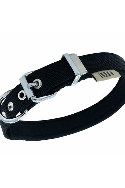 SAVAGE Black Doggie Comfort Boned Neck Collar - 2.0*35-40 cm (Dsbt-2062 m)