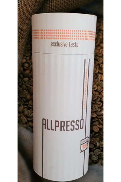 ALLPRESSO COFFEE 1000 GRAM ( TELVESİZ KAHVE) Doğal Fındık Ceviz Badem ve Hurma Parçacıkları İçeren Kahve.