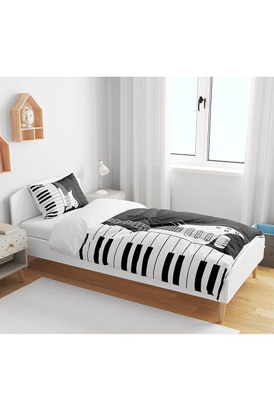 Erays Home Erayshome Piano Music Piano 3D Husă de pilota unică
