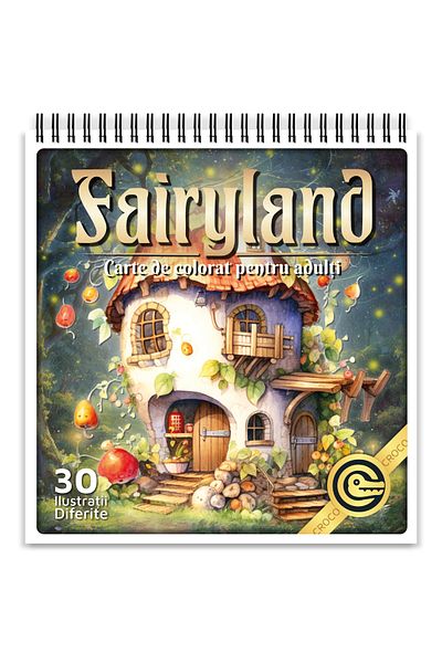 OEM Adult Coloring Book, Fairyland, 30 Antistress Illustrations for Relaxation