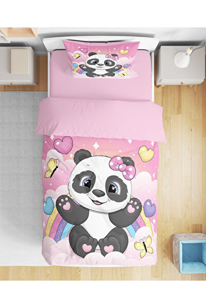 Erays Home Set cuvertură de pilota unică cu imprimare digitală 3D Panda drăgu...