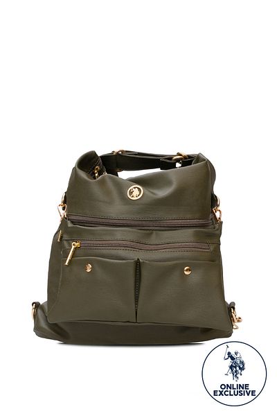 U.S. Polo Assn. Khaki Women's Shoulder Bag Us3243