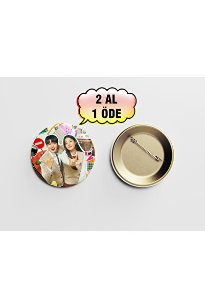 Akumastik Twinkling Watermelon K-drama 1 Adet 44mm Buton Rozet- Iğneli Çanta ...