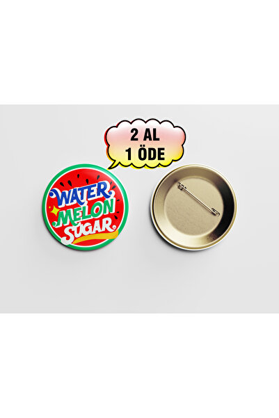 Akumastik Twinkling Watermelon - Water Melon Sugar 1 adet 44mm buton rozet- K...