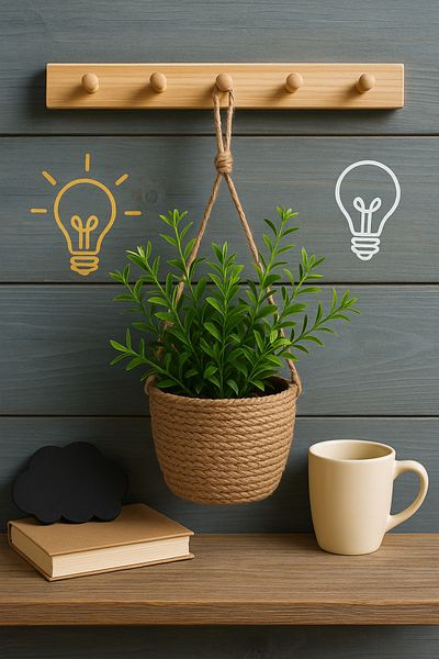 EGE ÖRGÜM Καλάθι Διακοσμητικό Καλάθι Organizer Πολλαπλών Χρήσεων 15x15 εκ
