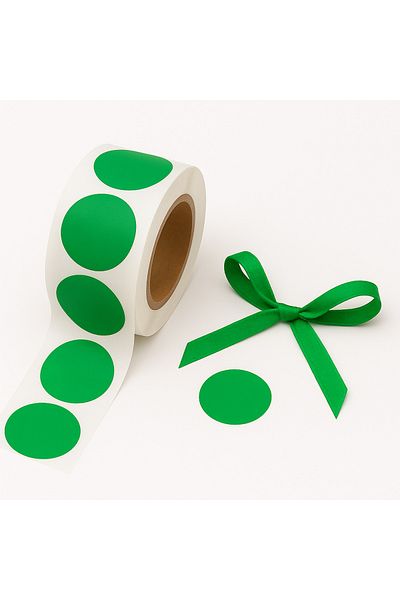 reprodesign Green Colored 3 cm Adhesive Dot Label 20 Pieces