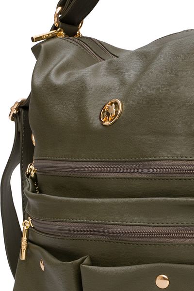 U.S. Polo Assn. Khaki Women's Shoulder Bag Us3243