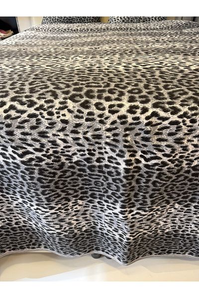 ŞENER HOME Leopard Printed 200X240 Cm. Double (Battal) Single Pique