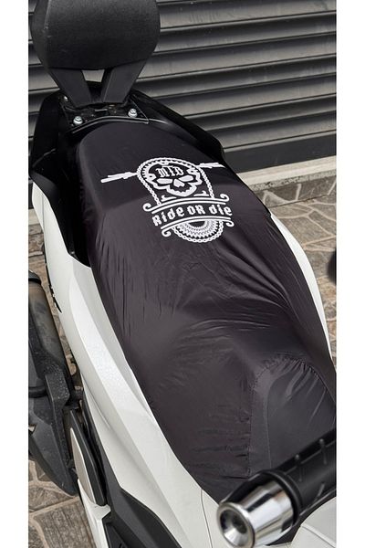 Motobros Honda Dio Compatible Saddle Cover Skull Pattern Waterproof Fabric