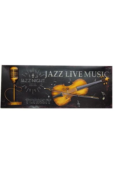 ECOME Vintage Panel Violin Horizontal - Decorative Gift