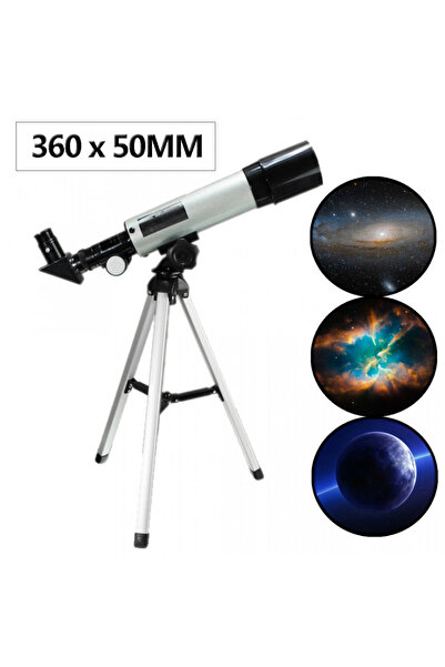 FOXMAG24 Telescop astronomic 360mm, focus rapid, prisme 90°, H20/H6, trepied aluminiu, argintiu