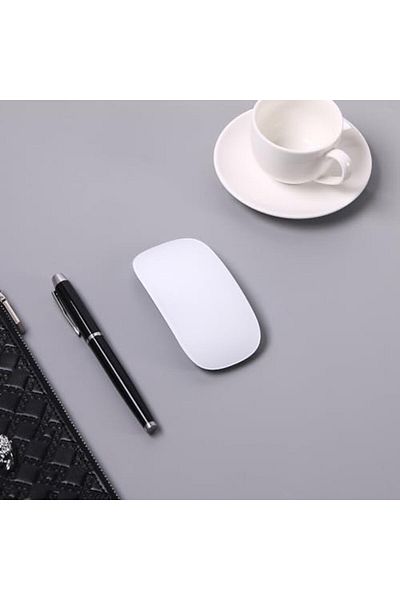 Glassology Magic Mouse - White Multi-Touch Surface Rechargeable Wireless Touch Scroll Optical Mouse