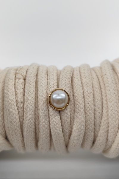 ZERGOLD 18'li Vintage Inci Detaylı Altın Renk Çerçeveli Metal Düğme Seti 20inç