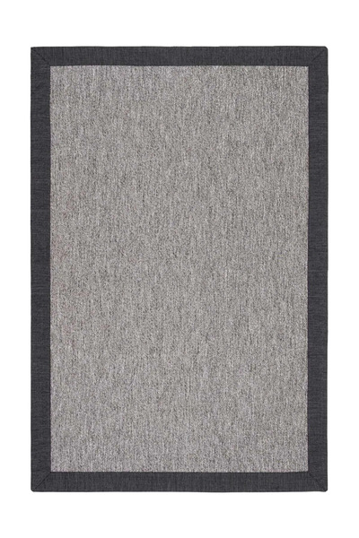 Halımax Siena M206 Hasır Dokulu İthal Sisal Halı Dikdörtgen Bordürlü Gri Sisal Mutfak Koridor Halısı