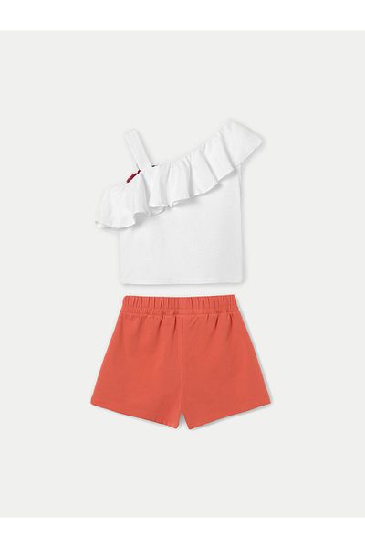 MAYORAL Girl Top and shorts set 6273 Orange