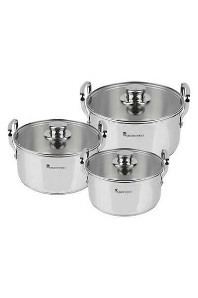 MasterPro SMART 6-piece stainless steel cookware set
