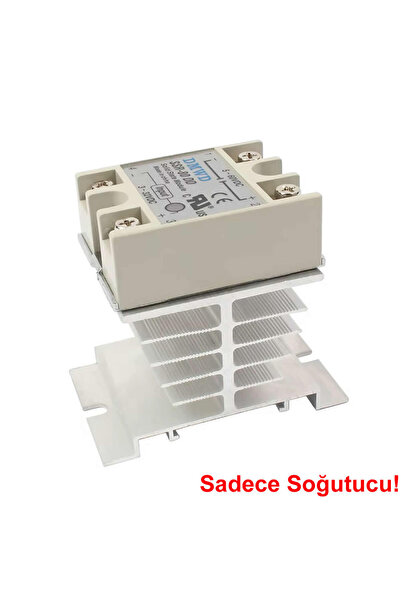 Genel Markalar Ssr Alüminyum Soğutucu Blok Solid State Röleler İçin 10A / 40A Ray Montaj Edilebilir Isı Sıcaklık