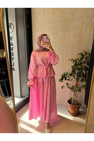 Vaveyla pembe etekli takım