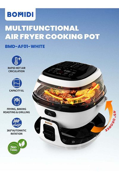 BOMIDI Multifunctional Air Fryer Cooking Pot