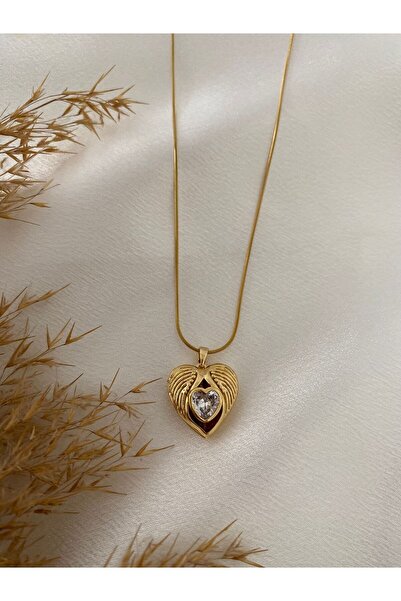 stainless steell قلادة فولاذية عتيقة مع غطاء