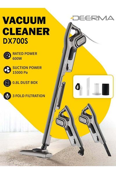 Deerma DX700S 2-In-1 Vertical Hand-Held Vacuum Cleaner