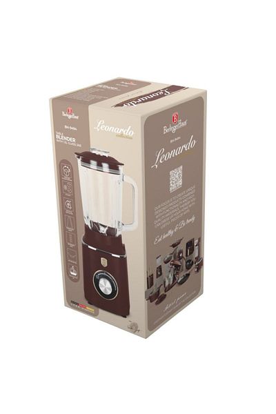Berlinger Haus Blender de masă cu recipient de sticlă de 1,5 l Colecția Leonardo