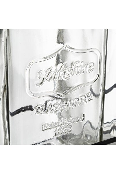 Secret de Gourmet Set of 3 Ramsy lemonade jars, glass, 1.5 liters per jar, metal stand, 32.5 x D. 14 x H. 36 cm