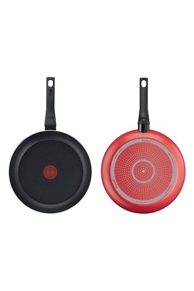 TEFAL 2-Piece Aluminium Easy Clean Fixed Handle Frying Pan Set