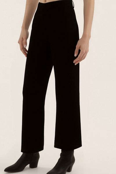 Vitrin Palazzo Trousers with Collet Detail