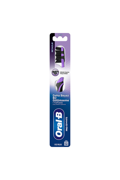 Oral-B فرشاة أسنان برو-3DWhite بالفحم لتبييض الأسنان
