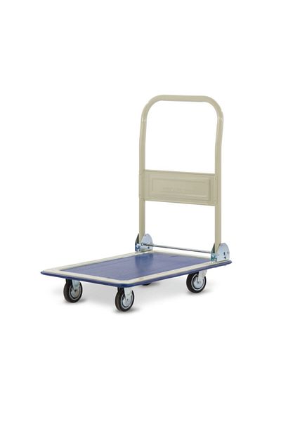 Jrwh Transport Sturdy Handle Platform Hand Trolley for 150 Kg Load with Smooth Rolling Wheels